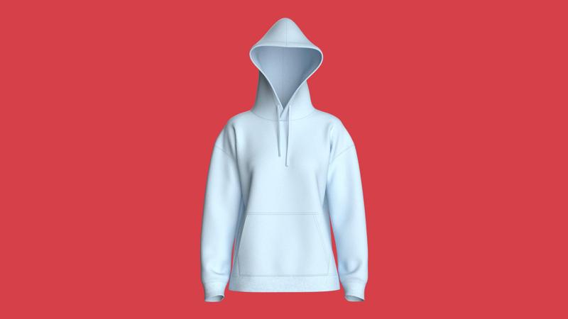 Girls Hoodie-Blue  | Marvelous / Clo3d / obj / fbx