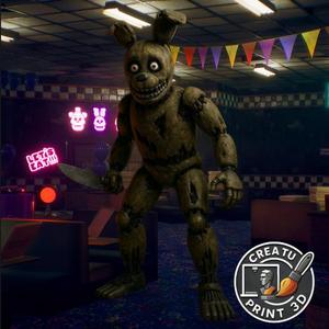 Springtrap FNAF 3D Printable Model / Springtrap FNAF Modelo 3D Impresible