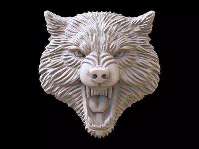 Wolf evil pendant 3D print model