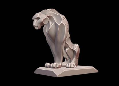 Stoic Cheetah Watching the Horizon – I429 Gift Bust Figure Unique & Detailed 3D Print Model