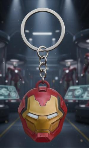 Iron Man Helmet Keychain - Mark Alpha Prototype Armor - Marvel - Ready to Print