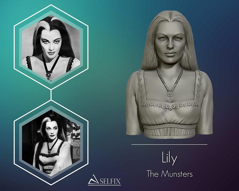 Lily from the munsters 3D print model