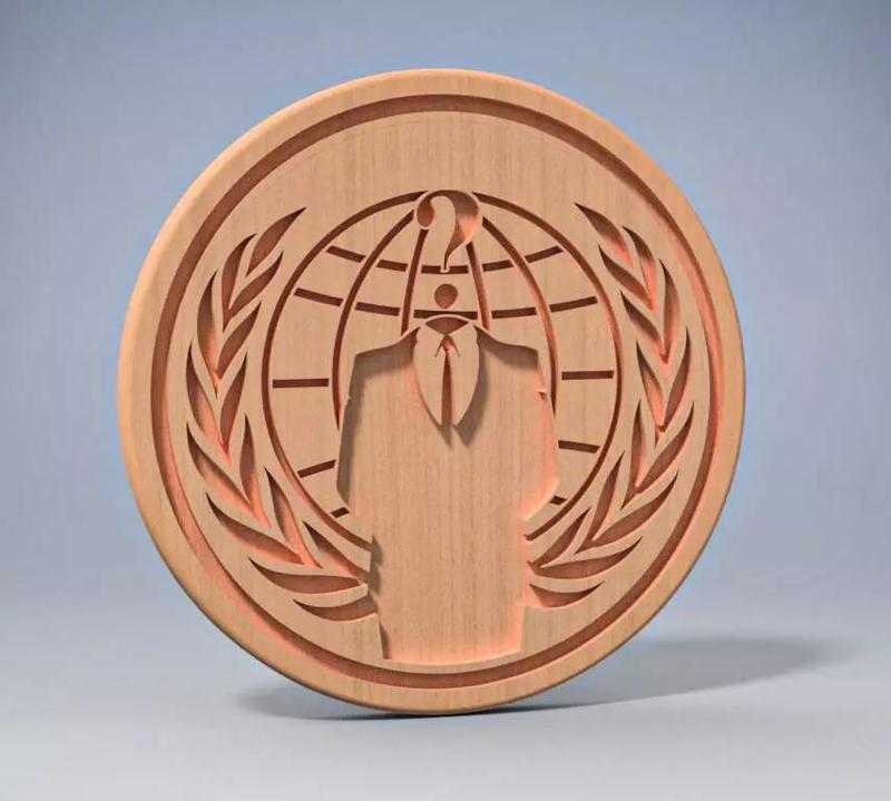 Anonymous-Guy Fawkes- V for Vendetta Coffe plate