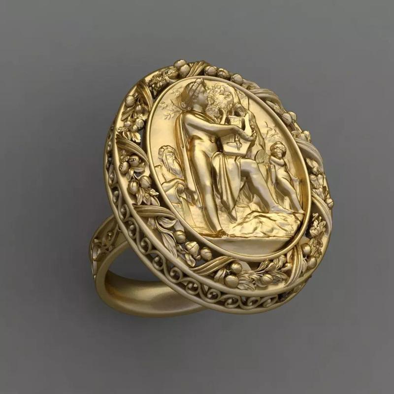 italian statue Panno Raznoe Ring 3D Print Model