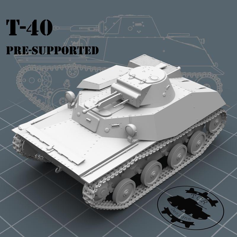 T-40 - Amphibious Light Tank - Presupported