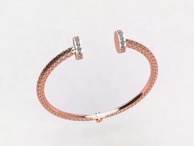 Nail Bracelet with Antique Mesh Desig