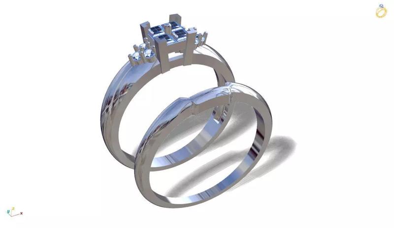 Jewelry ring with ring back