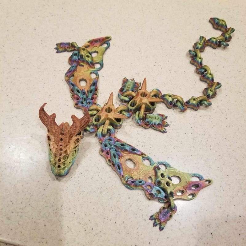 Shakaworld3D Winged Horned Baby Sproket Dragon