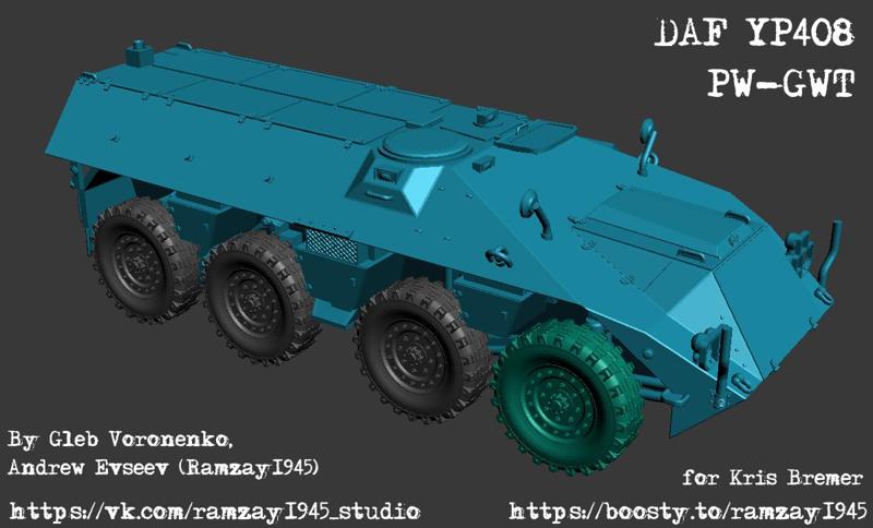 DAF YP408 PW-GWT Dutch medical vehicle 1:100