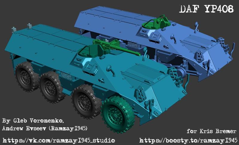 DAF YP408 Dutch coldwar APC 1:100