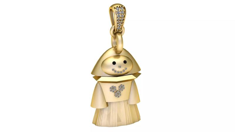 DOLL PENDANT 3D PRINTABLE MODEL