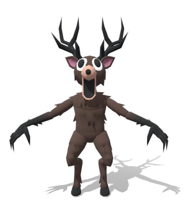 The Deer 99 nights in the woods ( Roblox )