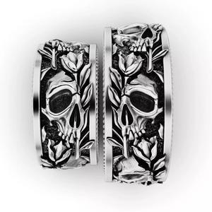 Skull Roses Gothic Ring
