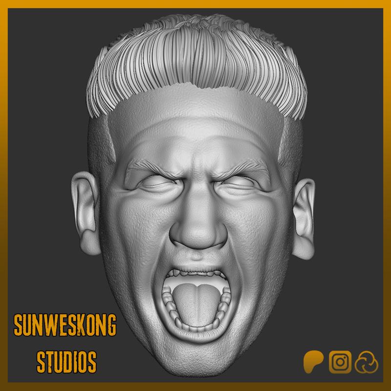 Jon Bernthal Frank Castle The Punisher Screaming Headsculpt