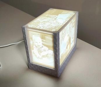Modulable Slide-in Lithophane Lamp Base
