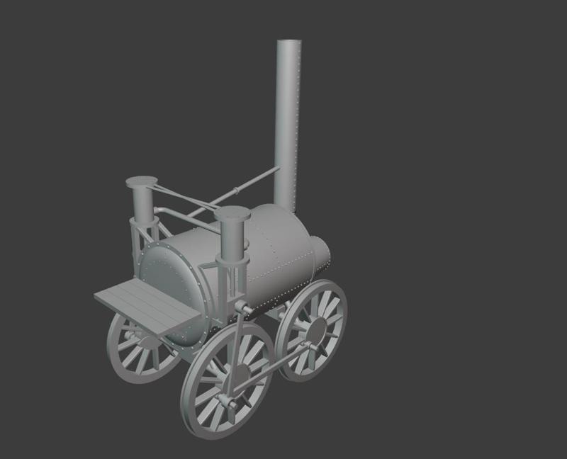 locomotora a vapor Sans Pareil  por piezas