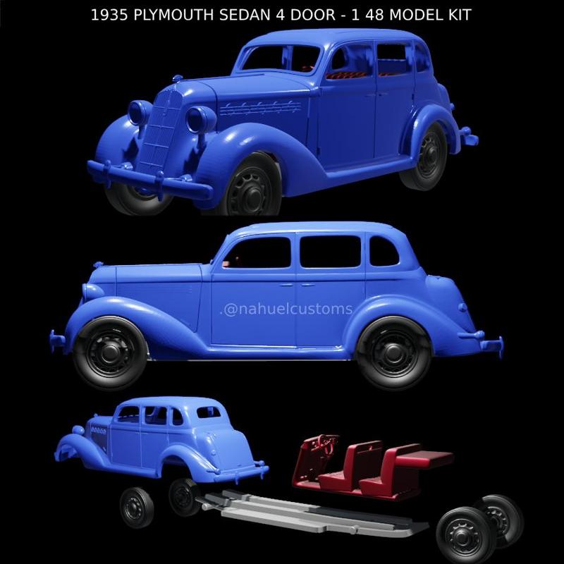 1935 PLYMOUTH SEDAN 4 DOOR - 1 48 MODEL KIT