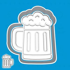 Oktoberfest cookie cutters - beer mug (style 1)