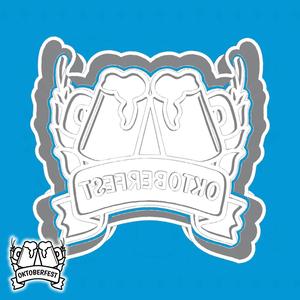 Oktoberfest cookie cutters - OctFest logo (style 1)