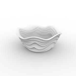 Parametric Wave Bowl 3D Print Model