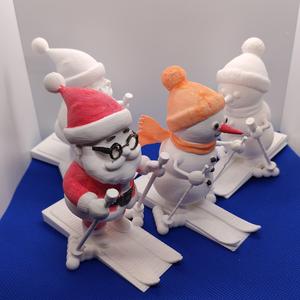 Santa and snowman