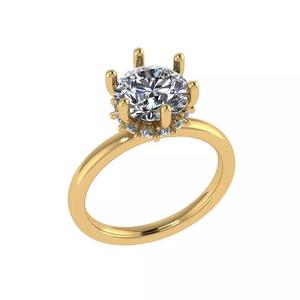 6 prong set diamond ring