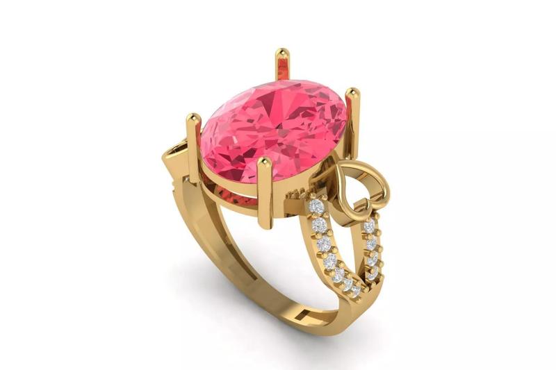 Oval Cut Gemstone Ring R 150