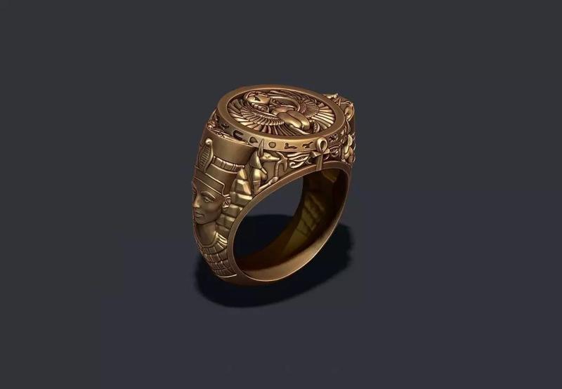 egyptian Nefertiti ring