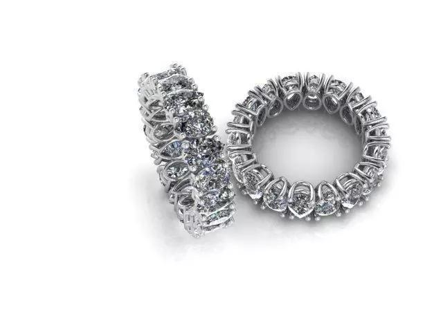 Ring-R058 two diamond eternity rings