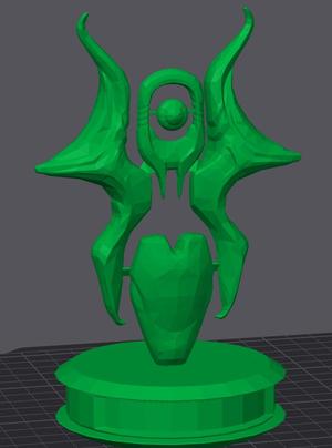 Warframe - Cetus wisp sculpture