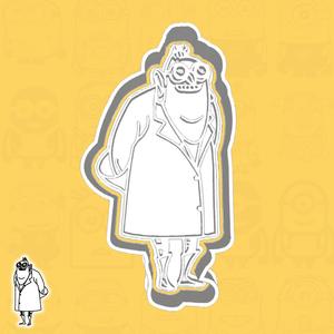 Minions / Despicable Me cookie cutters - Dr. Nefario (style 1)