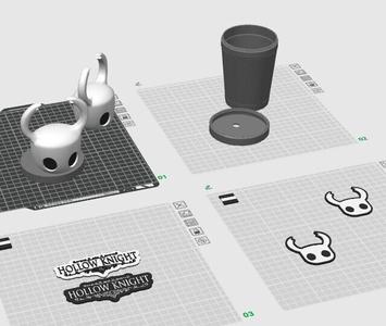 Hollow Knight inspired Milkshake Tumbler - 3D file for printing with logos