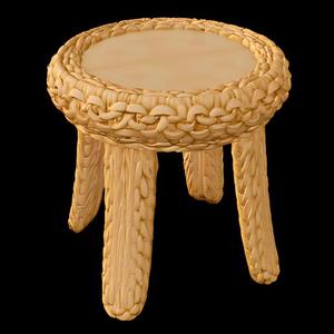 Woven Rattan Stool
