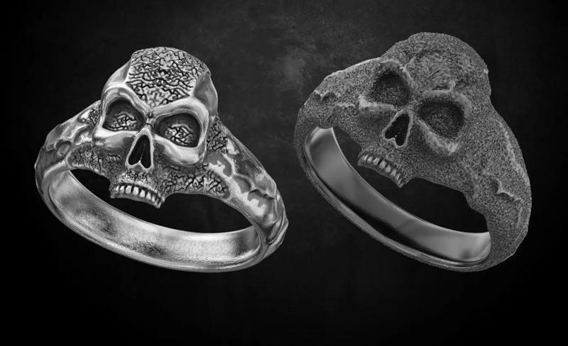Ring with a skull two kinds of stylish decoration 169