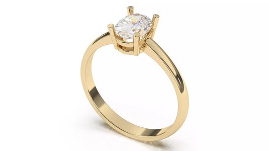 Oval solitaire Engagement Ring