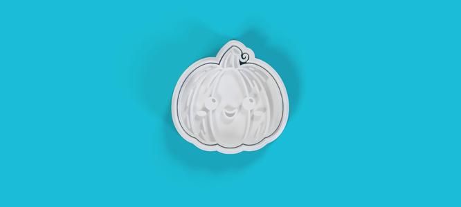 Cute Smiling Pumpkin Cookie Cutter