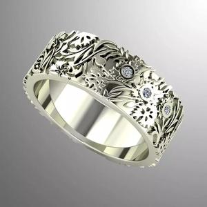 Ring k 3 emerald wedding