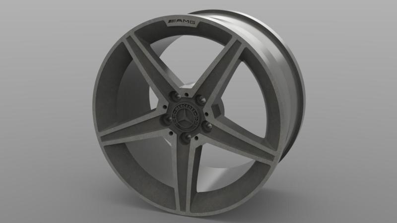 MERCEDES C180 RIM 3D MODELING STL