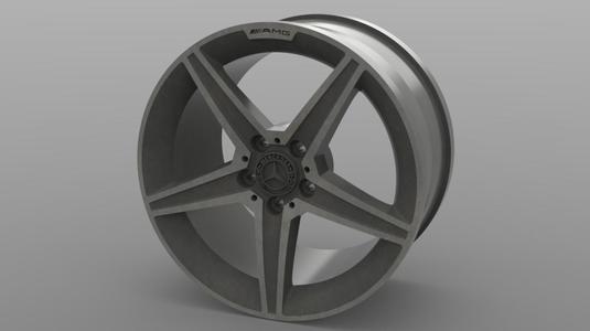 MERCEDES C180 RIM 3D MODELING STL