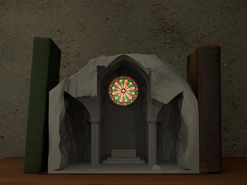 Cave Church Book Nook lamp