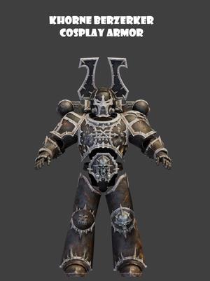 Cosplay Berzerker armor from Khorne Chaos Space Marine