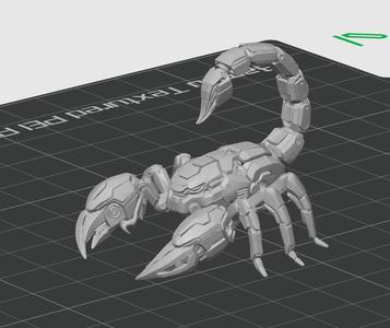 Cyberpunk Scorpion Mech Design