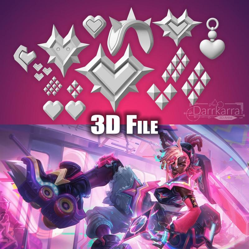 Ekko Lovestruck Accessories League of Legends STL file