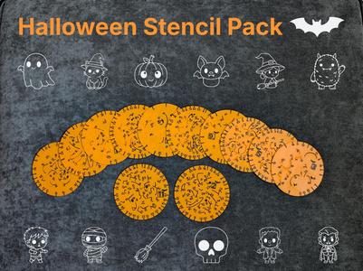 Rotating Stencil Halloween Pack (12 Stencils!)