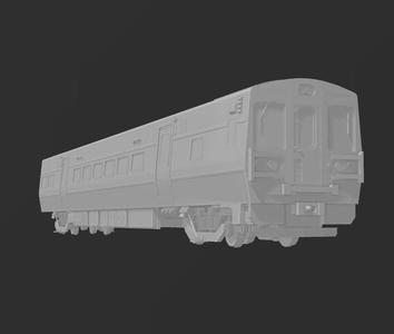 HIGHLY DETAILED! NYC LIRR Kawasaki M9 EMU 1:107 Scale 3D Print Ready Model