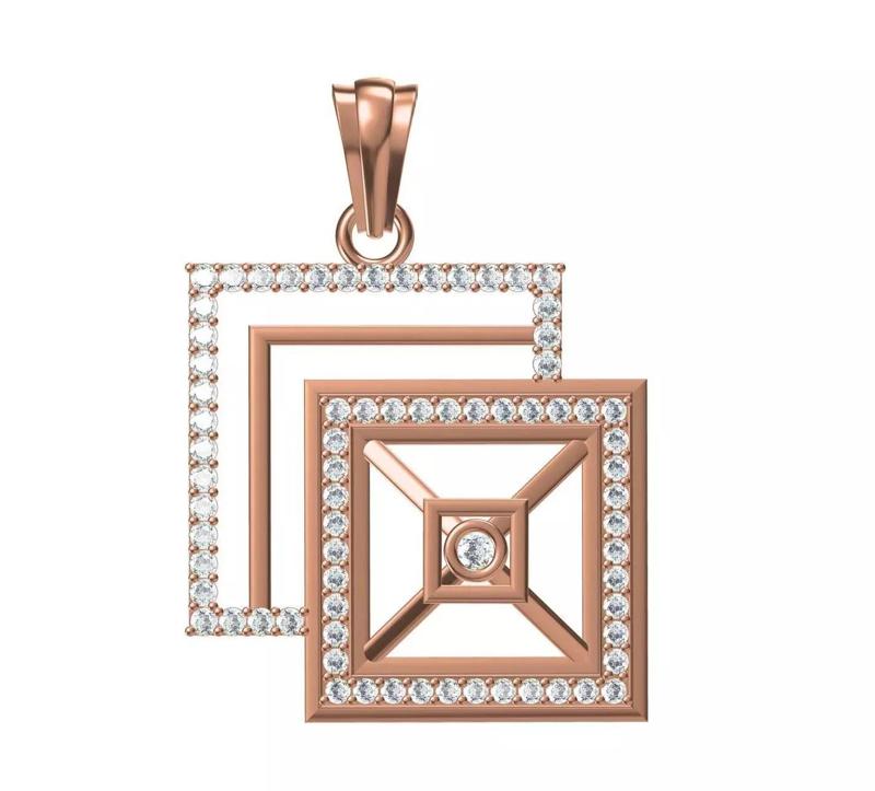 Women Unique Pendant STL JCD Details