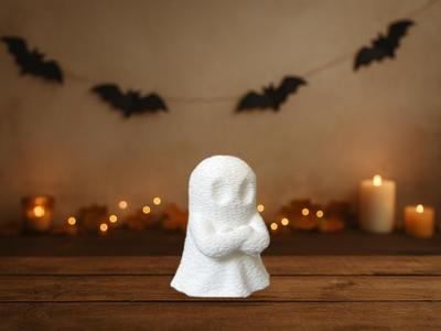 Halloween Little Ghost - 3D Printed Miniature