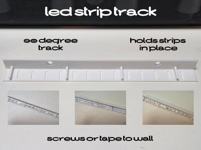 90 Degree Wall Mount LED Strip Track