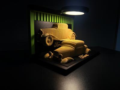 1932 Ford Coupe Street Rod - Layered Car model!