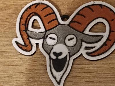 99 Nights in the Forest Ram keychain